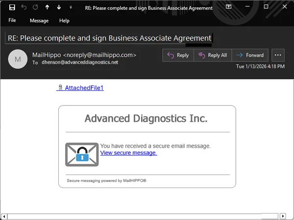 Screenshot of dashboard