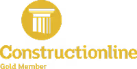 Constructionline Gold Member logo with a gold pillar icon above the text.