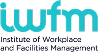 Logo of IWFM Institute of Workplace and Facilities Management with teal and black text.