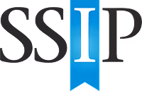 Logo with black letters 'SS' and 'P' flanking a blue vertical ribbon featuring a white capital letter 'I'.