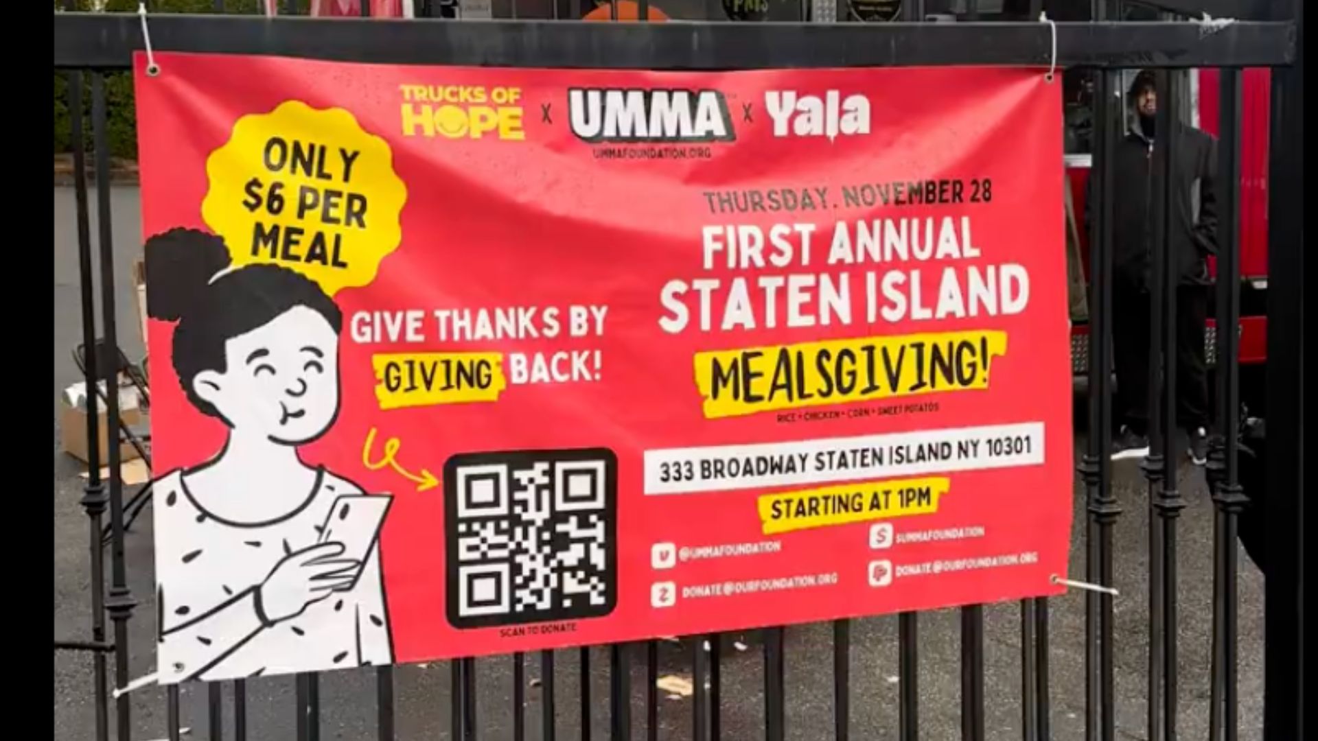 UMMA Mealsgiving banner Staten Island