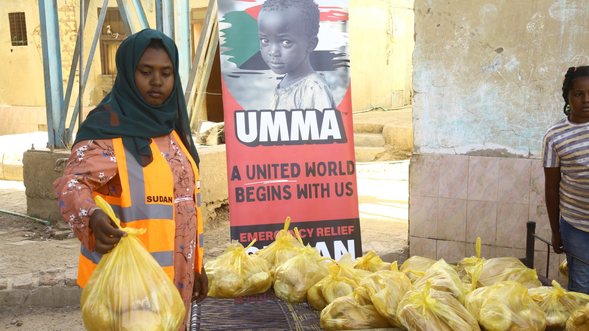 Umma Foundation food aid distribution in Sudan