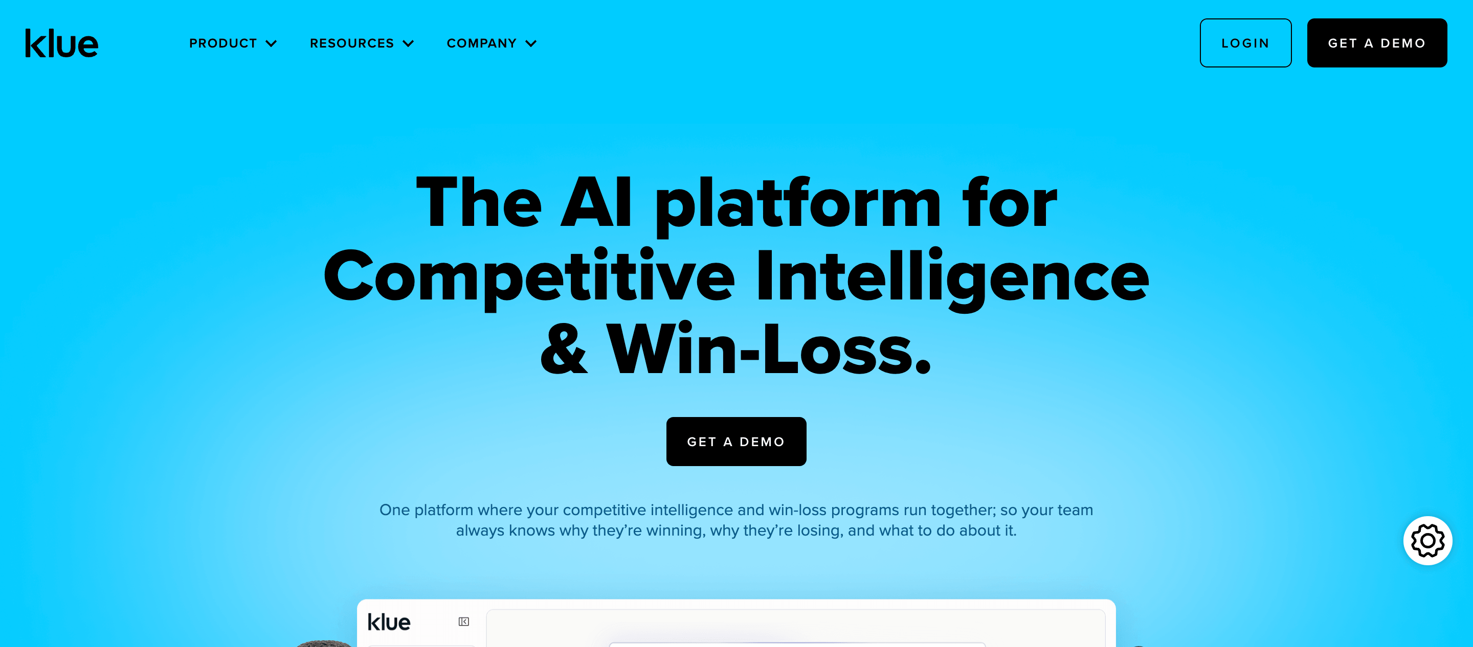 Klue competitive intelligence tool