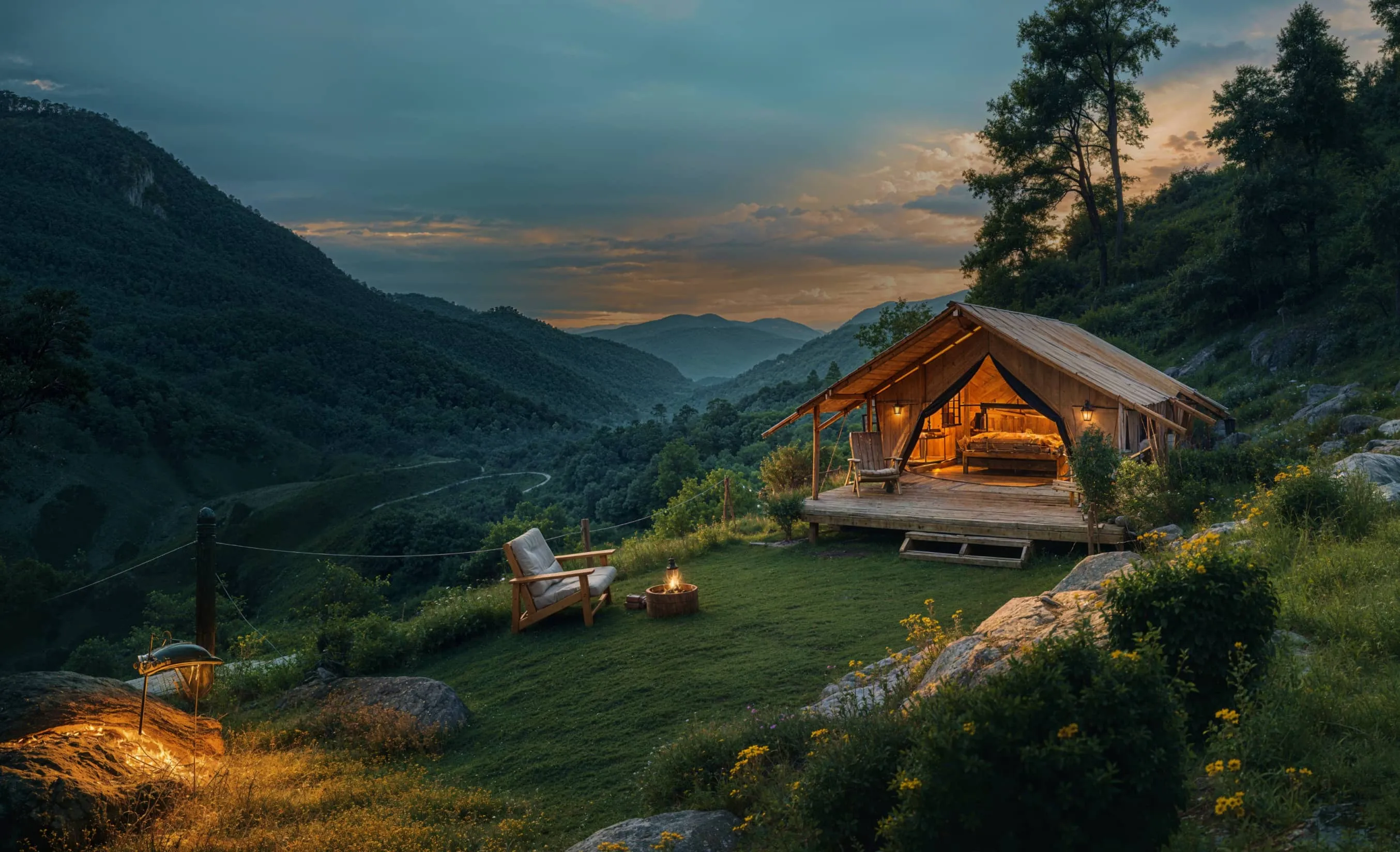 Your Dream Glamping Vacation Image Glamping X Webflow Template