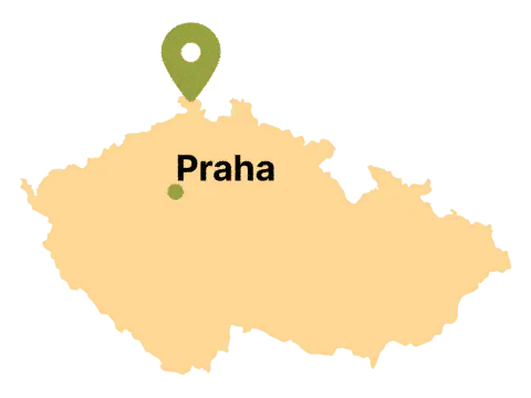 Locatie aanduiding in Tsjechië