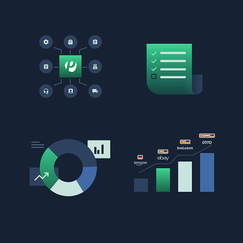 Payflow logo featuring a stylized letter P with wave lines and the word Payflow below on blue background with fintech label.