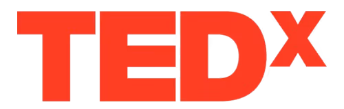 TEDx logo in red letters on a transparent background.