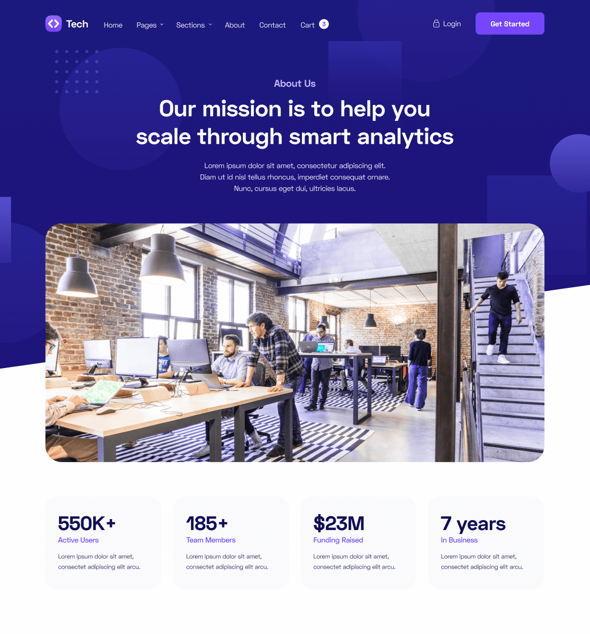 About Us - Tech Webflow Template