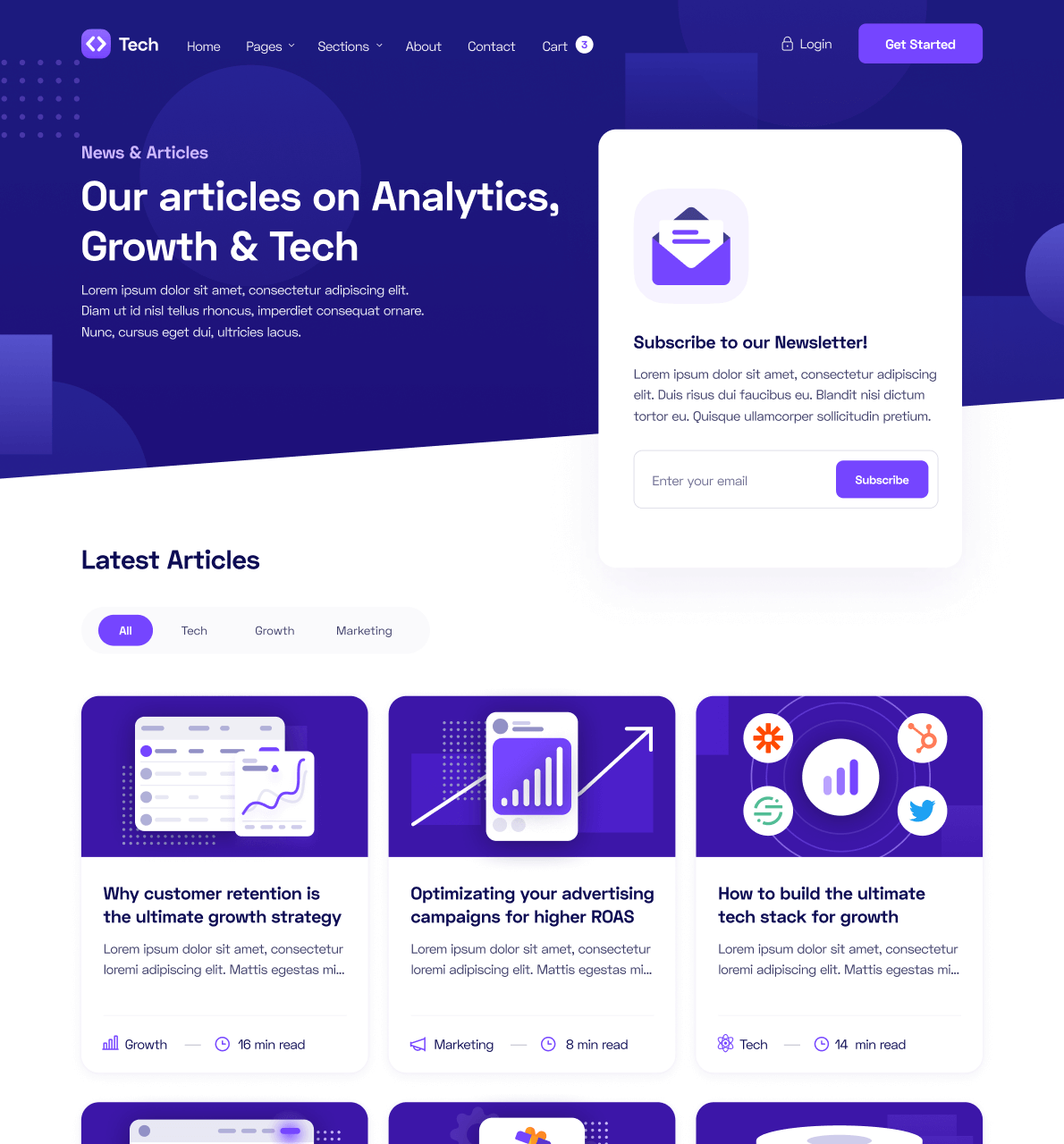 Blog - Tech Webflow Template