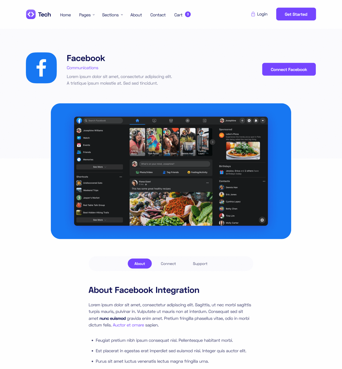 Integration Single - Tech Webflow Template