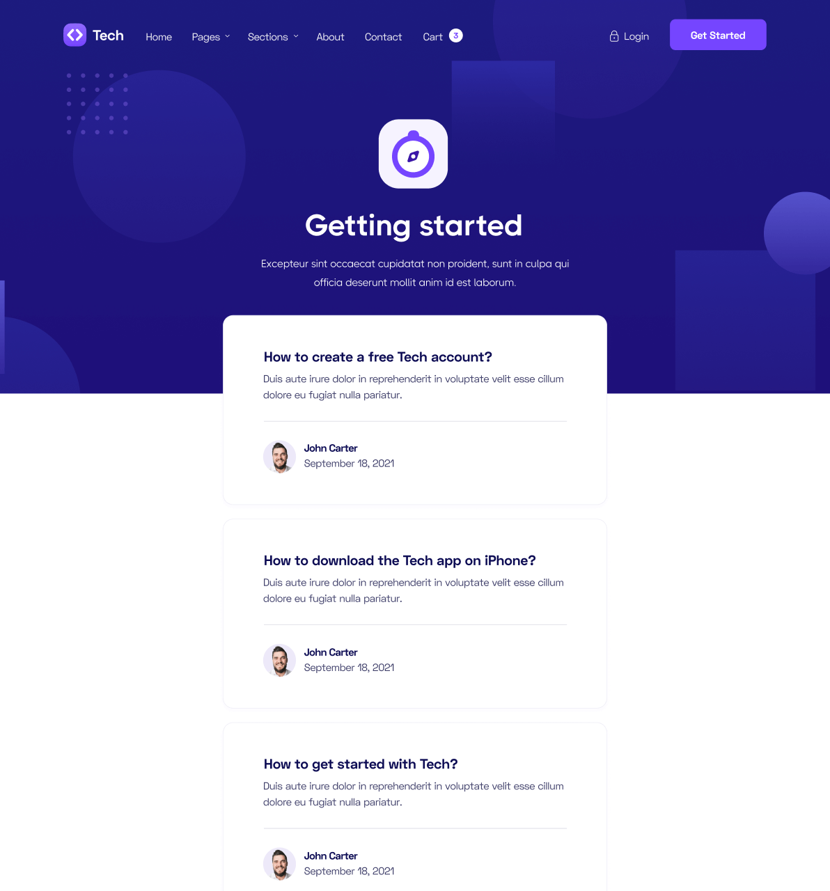 Help Center - Tech Webflow Template