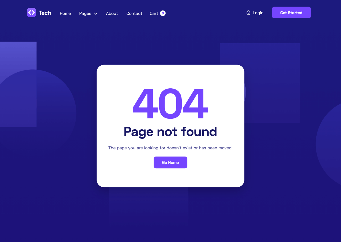 404 - Tech Webflow Template