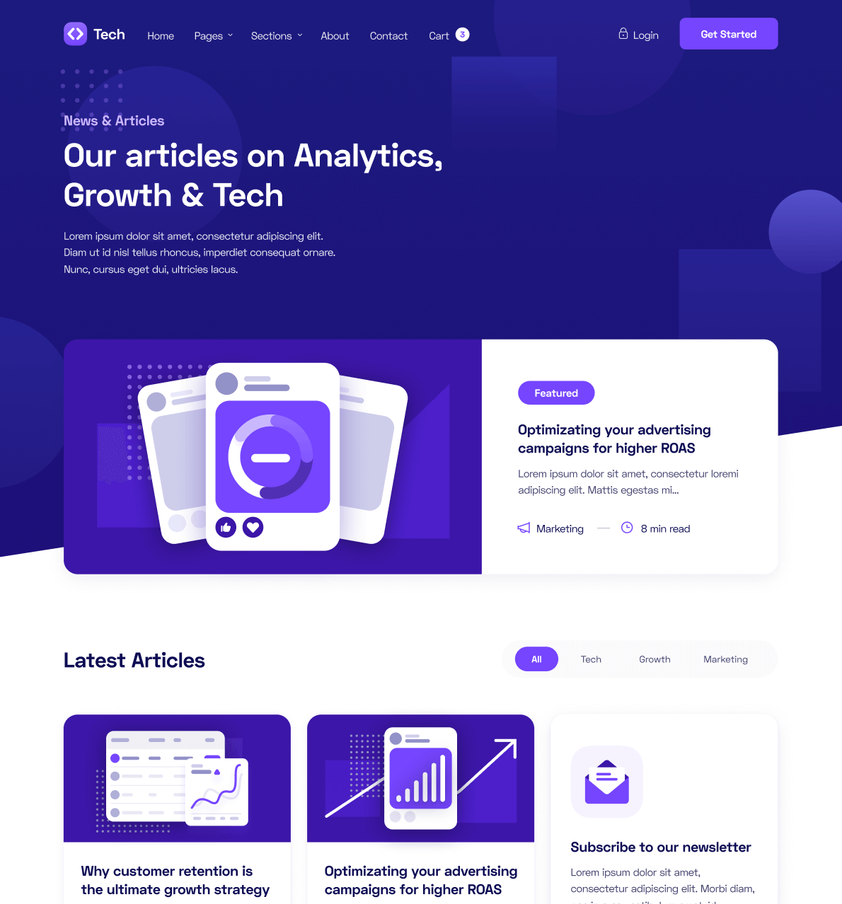 Blog V2 - Tech Webflow Template