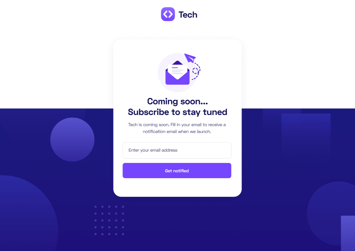 Coming Soon - Tech Webflow Template