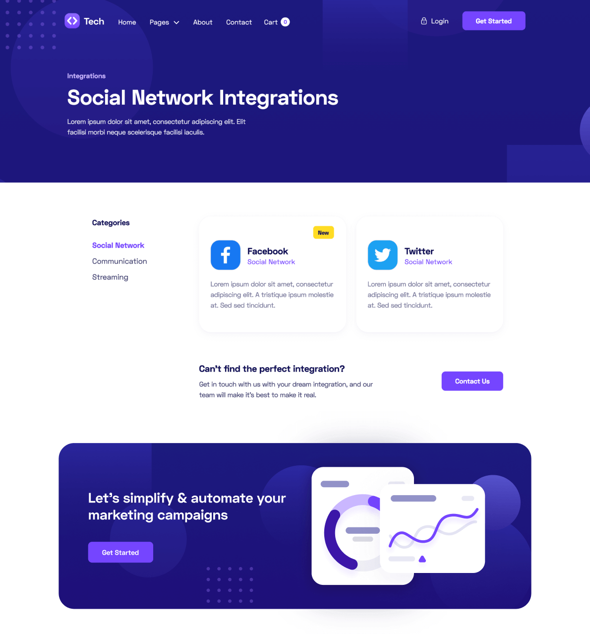 Integration Single - Tech Webflow Template