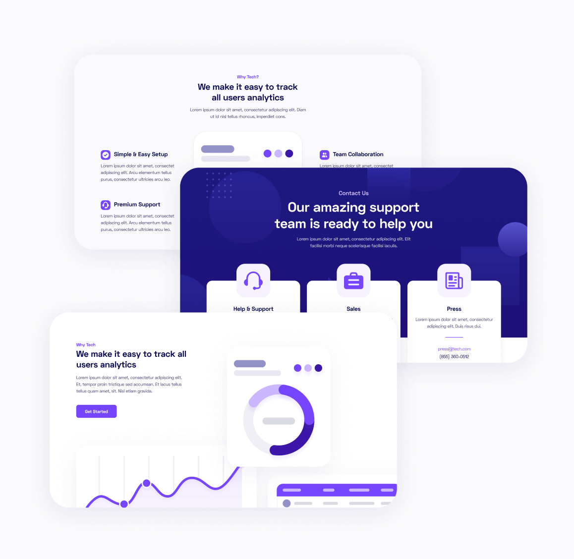 Sections - Tech X Webflow Template