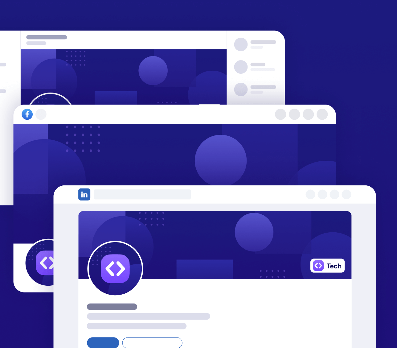 Social Media Banners - Tech Webflow Template