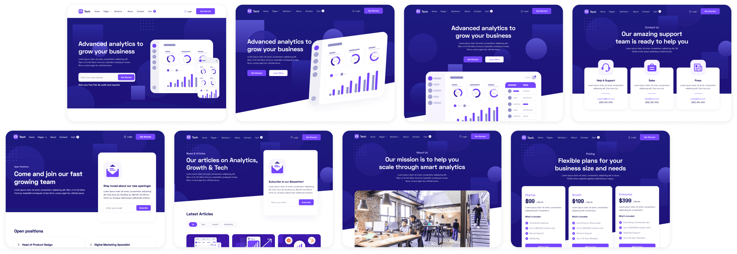 Buy Template - Tech Webflow Template