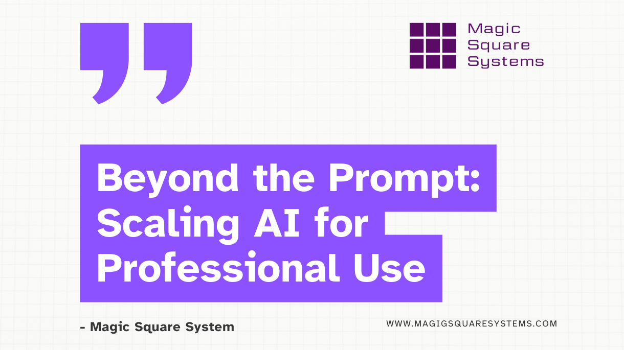 Beyond the Prompt: Using AI to Support Enterprise Productivity