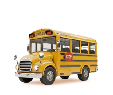 Yellow school bus with a red stop sign on its side.