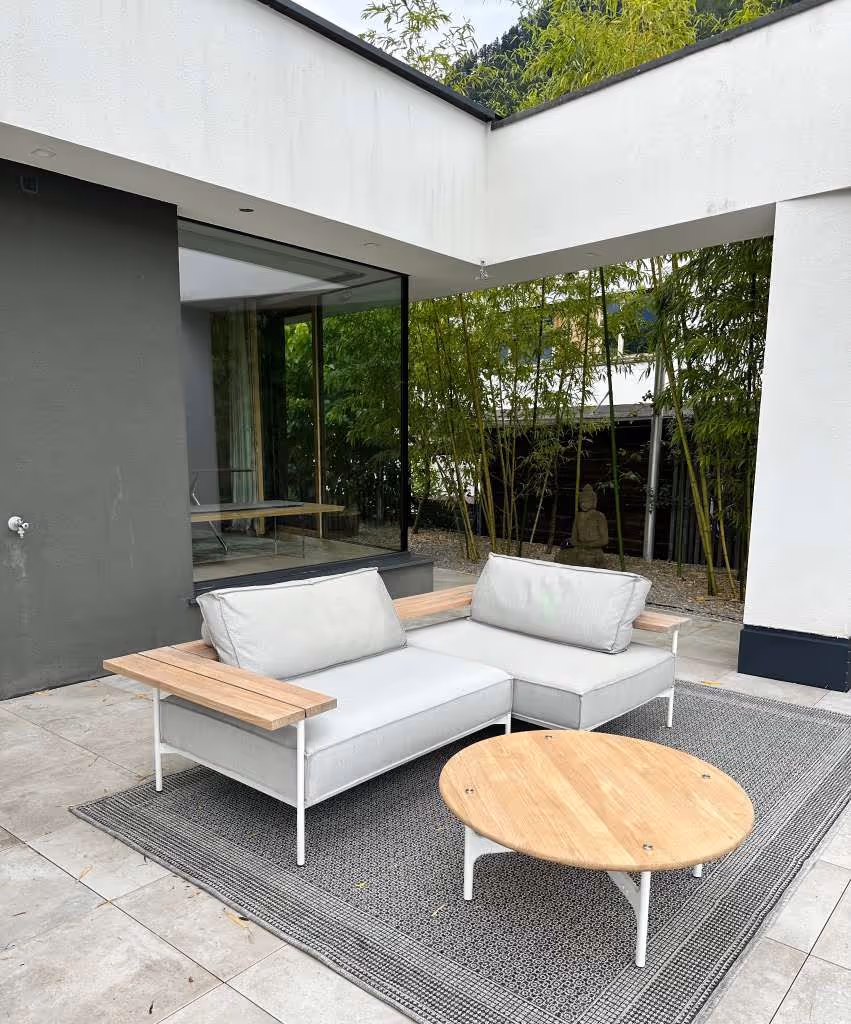 Gloster Tray Outdoor Lounge & Tisch (Set)