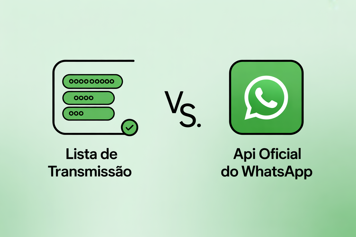 lista de trasmissão vs API Oficial