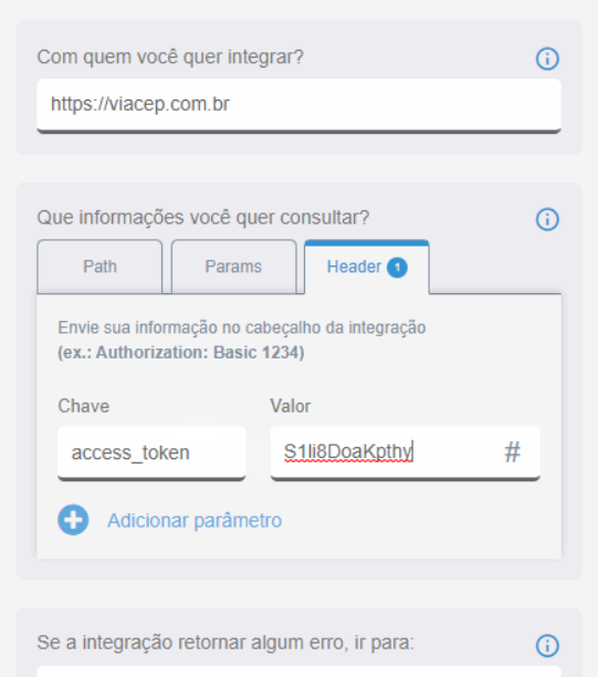 Configuração header no Octadesk