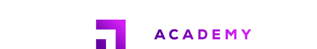 Logotipo da Start Growth Academy em texto branco sobre fundo preto.