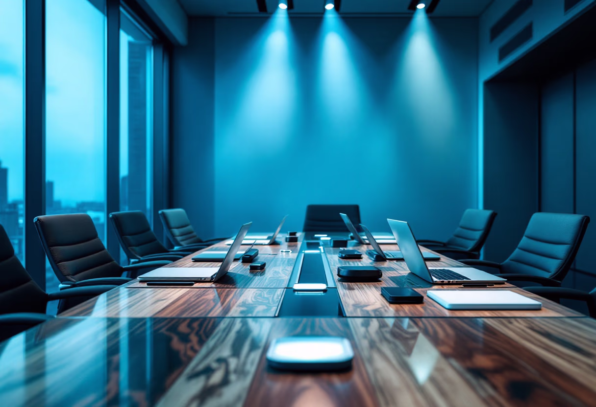 modern office interior for ai marketing tech company