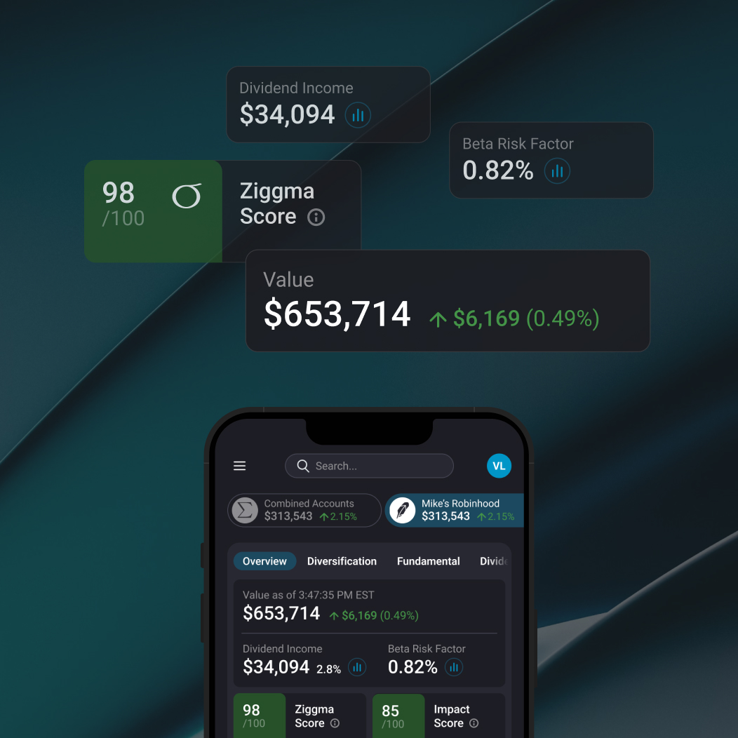 Linking an account for portfolio tracking