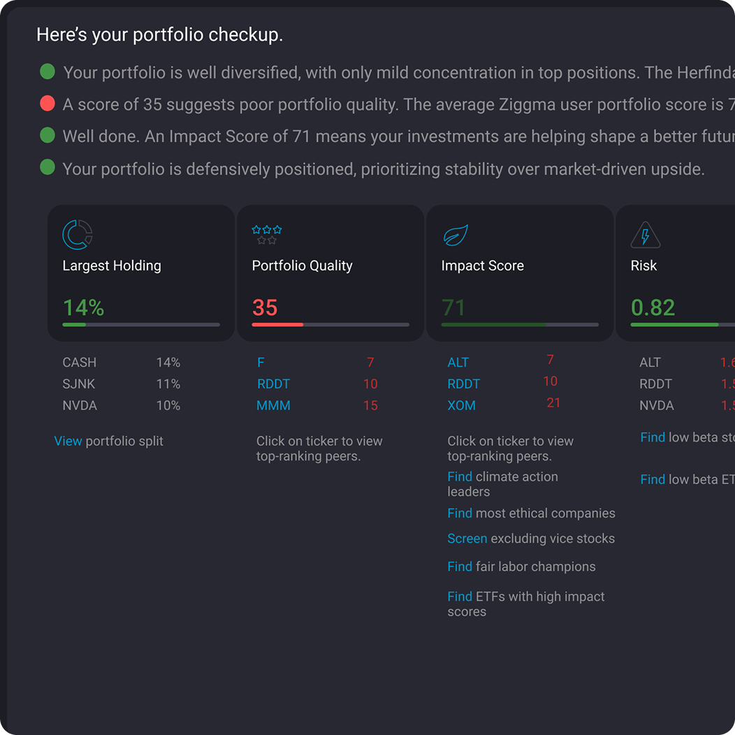 Linking an account for portfolio tracking