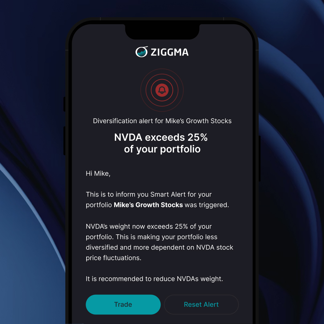 Linking an account for portfolio tracking