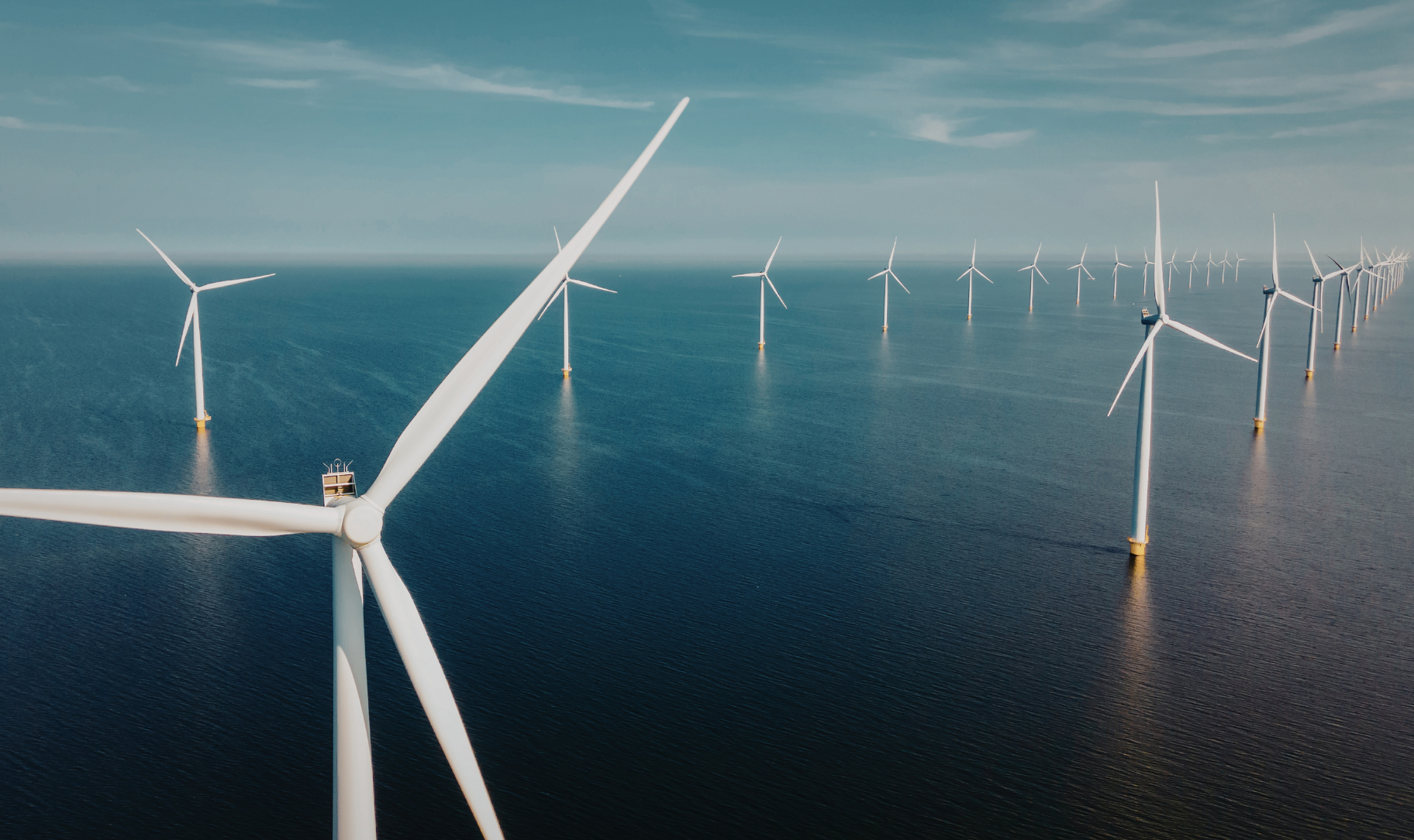 Image of wind energy representing best of climate stocks list