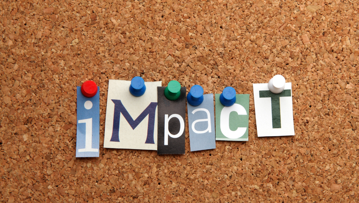 Illustration representing the positive real-world impact of investing