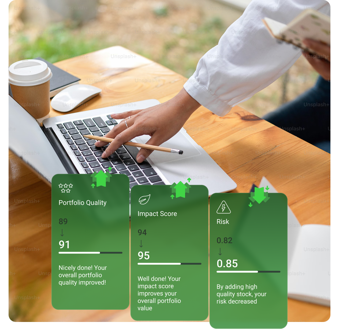Linking an account for portfolio tracking