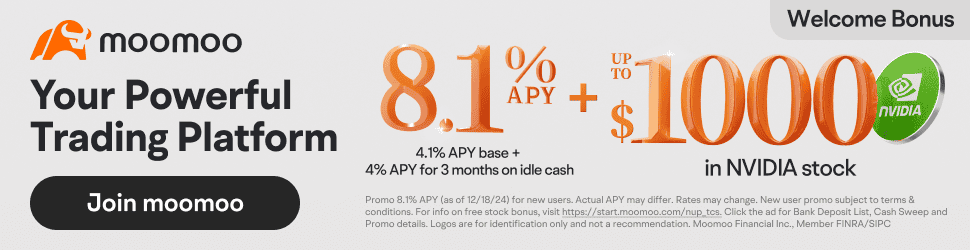 Moomoo offers free shares at signup.