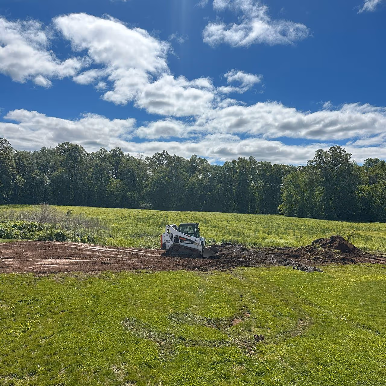 Thoughtful landscape planting and site preparation in Suffield, CT