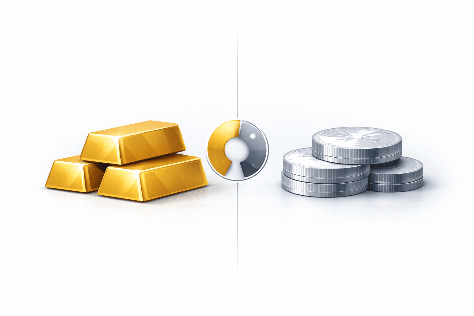 Gold vs Silber – Themenbild