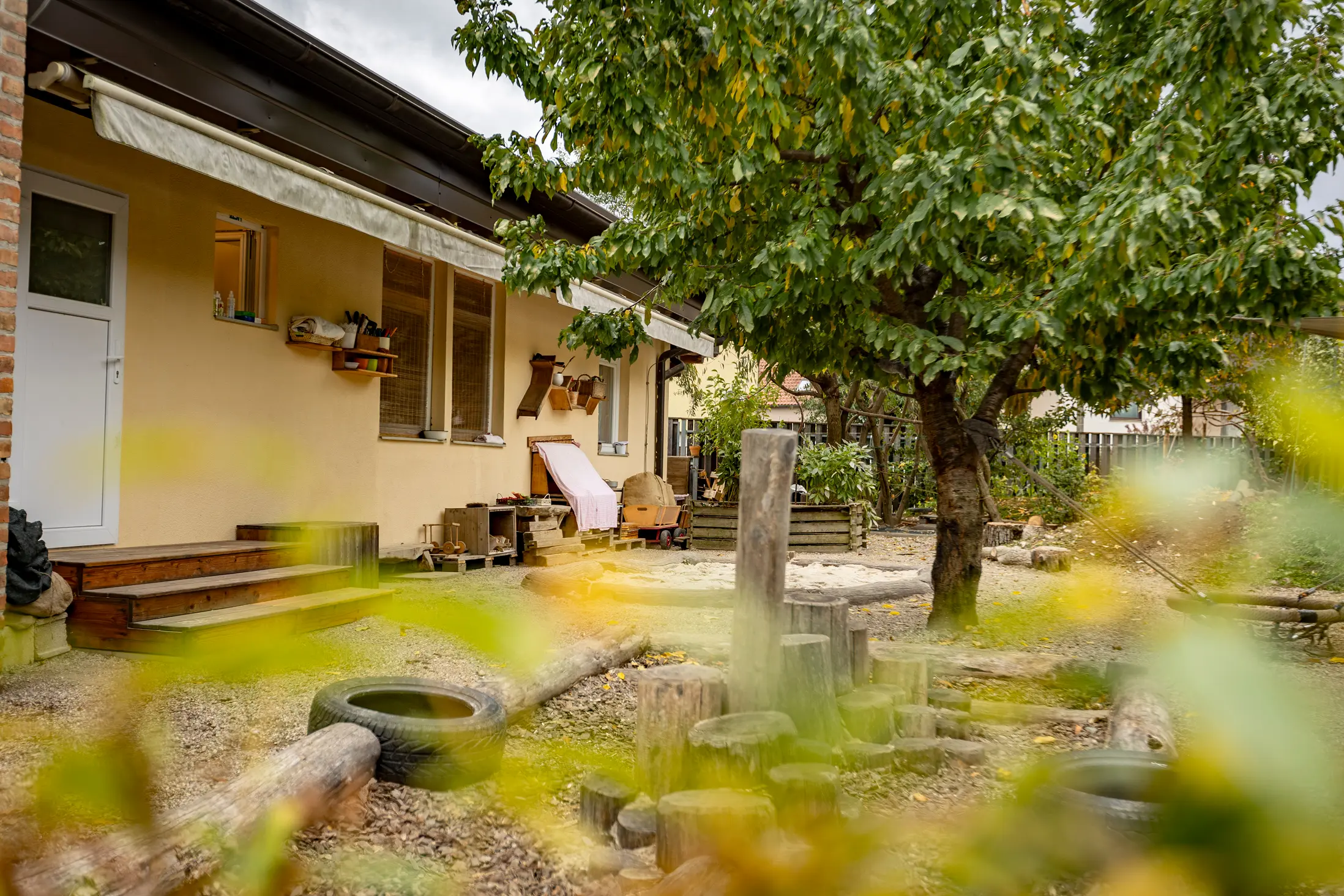 Zunanje igrišče v vrtcu.