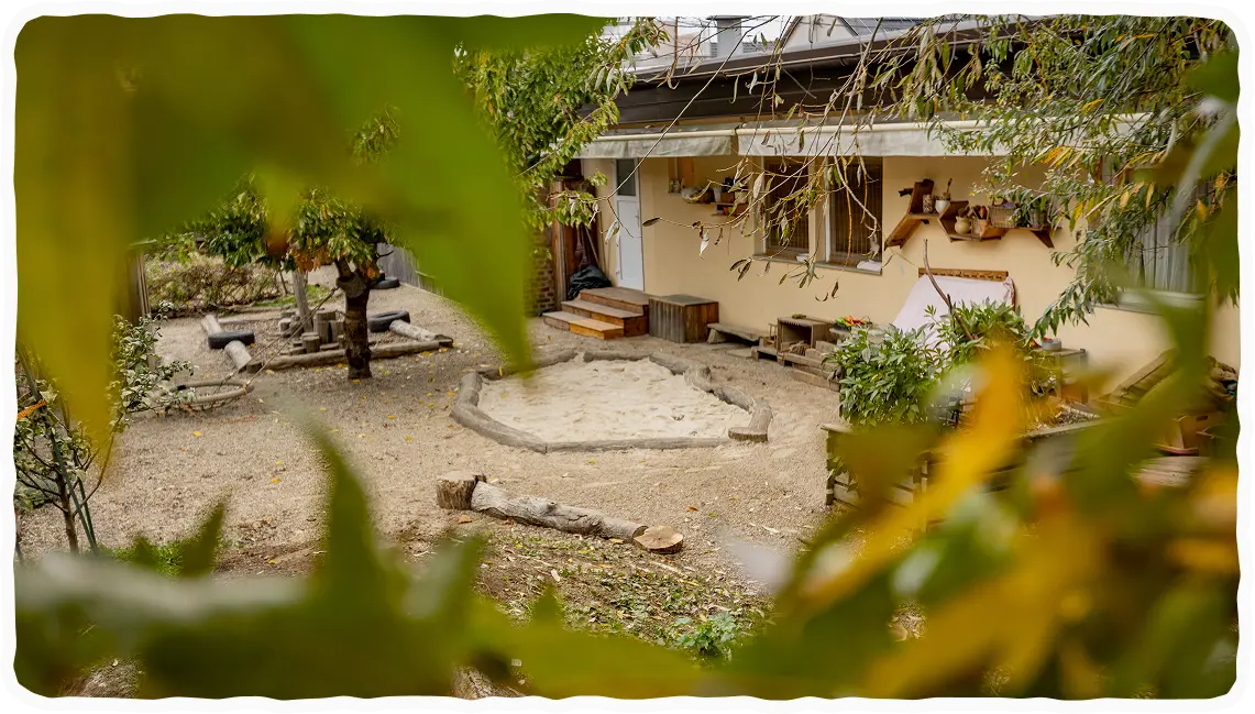 Zunanje igrišče vrtca.