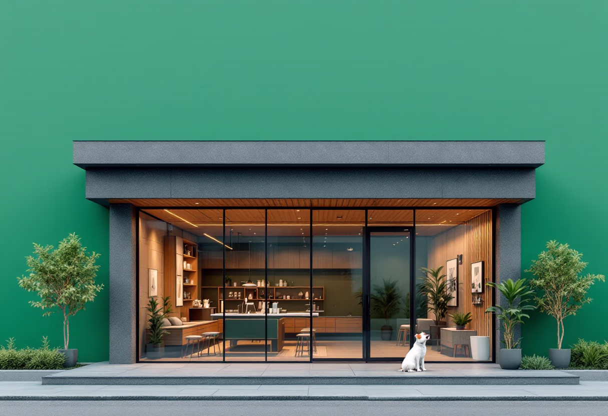 image of clinic exterior for a veterinary clinic