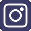 Instagram app icon in dark square with rounded corners.