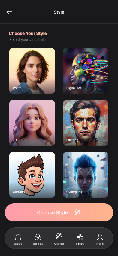 Screen - Promptz Webflow Template