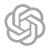 OpenAI logo consisting of an abstract geometric pattern forming an interwoven hexagonal shape.