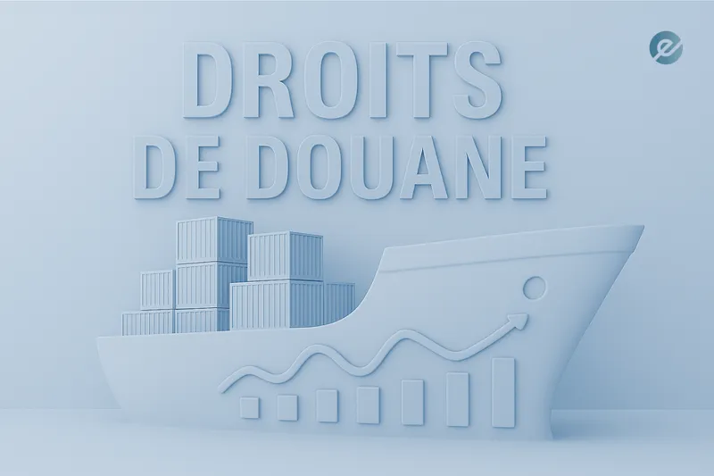 Illustration des droits de douane et de leur impact sur le marché boursier
