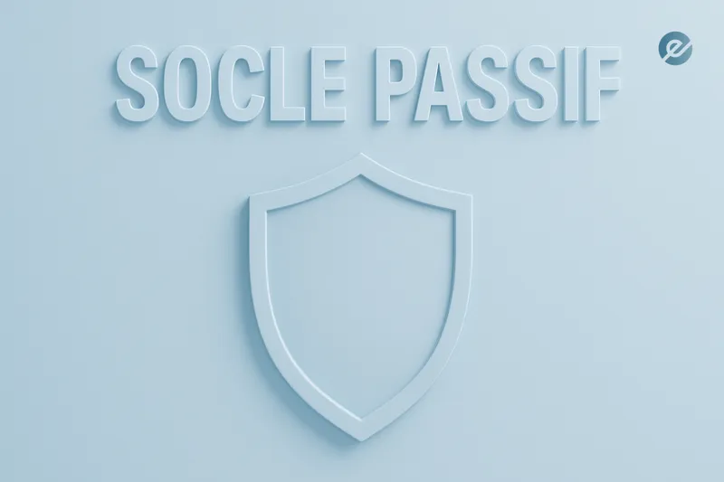 Socle passif – bouclier comme base d’un portefeuille d’investissement passif.