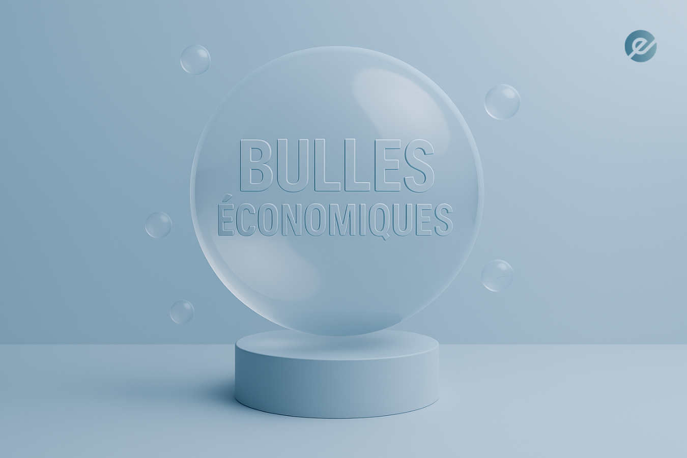 Bulle économique illustrant la spéculation et les marchés financiers.