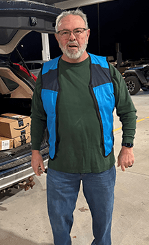 Russell, Air Force veteran and Amazon Flex delivery partner from Michigan