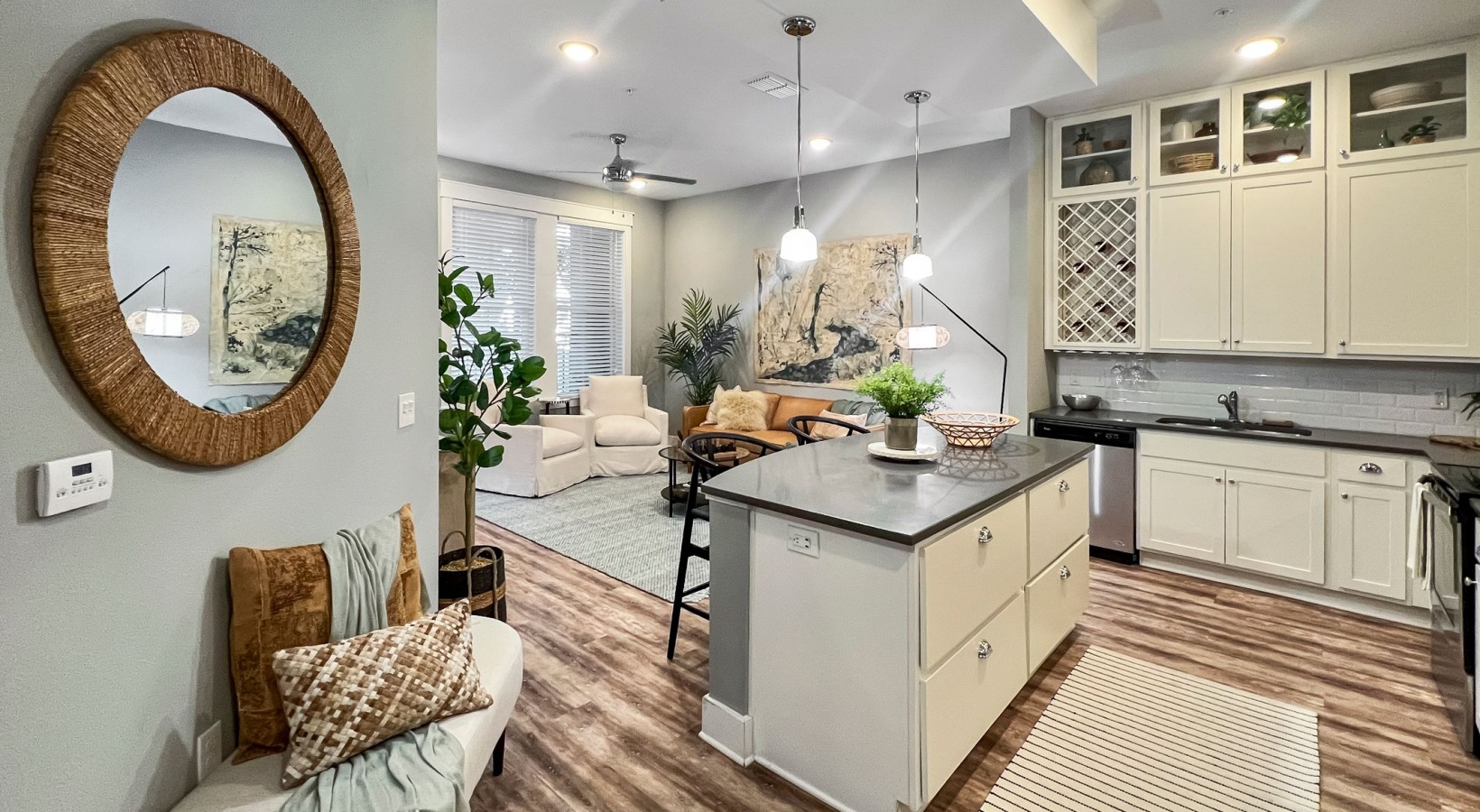 Open concept apartment