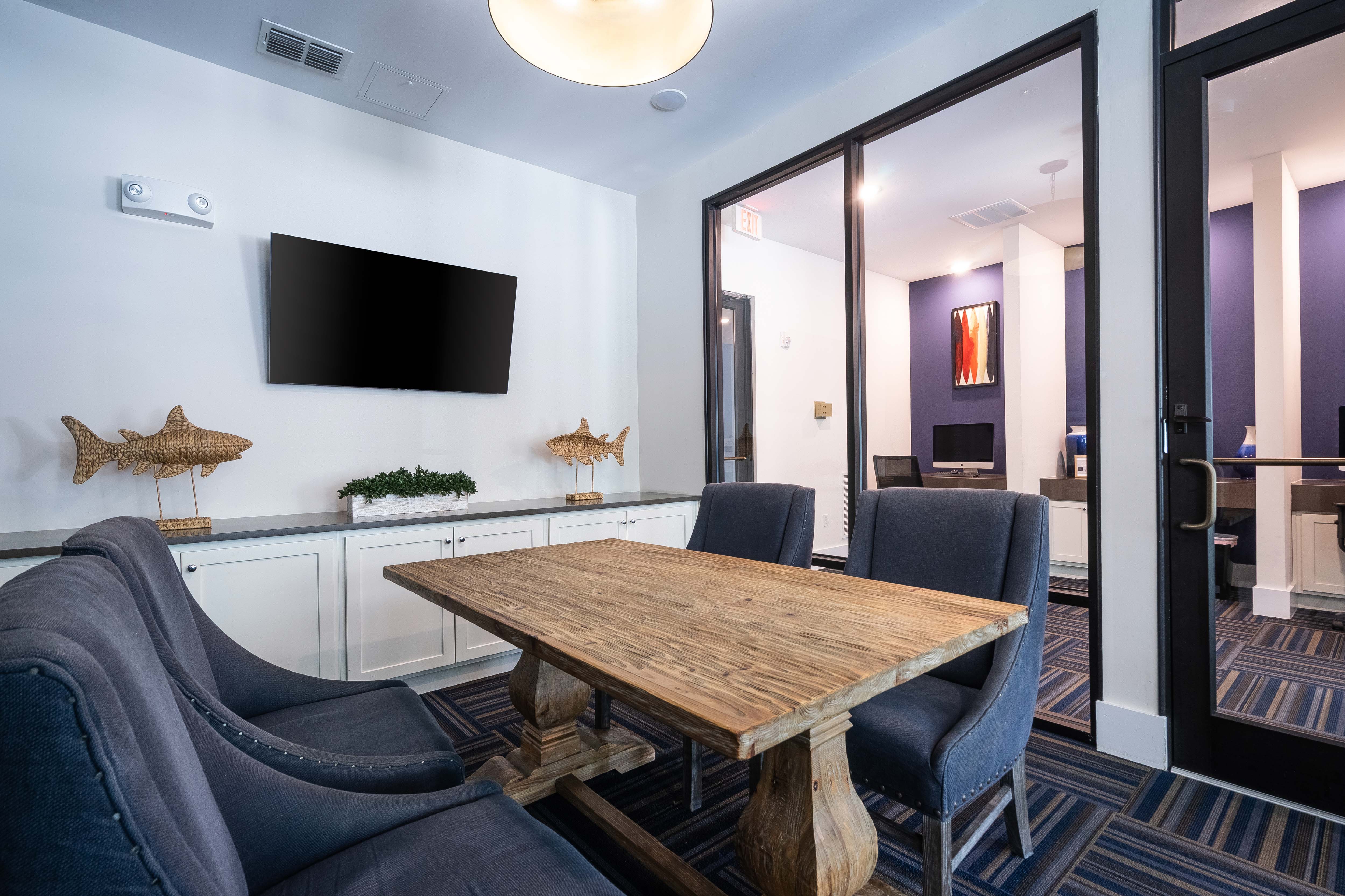 Zen courtyard with fountain and grilling area